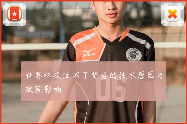 世界杯投注不了背后的技术原因与政策影响